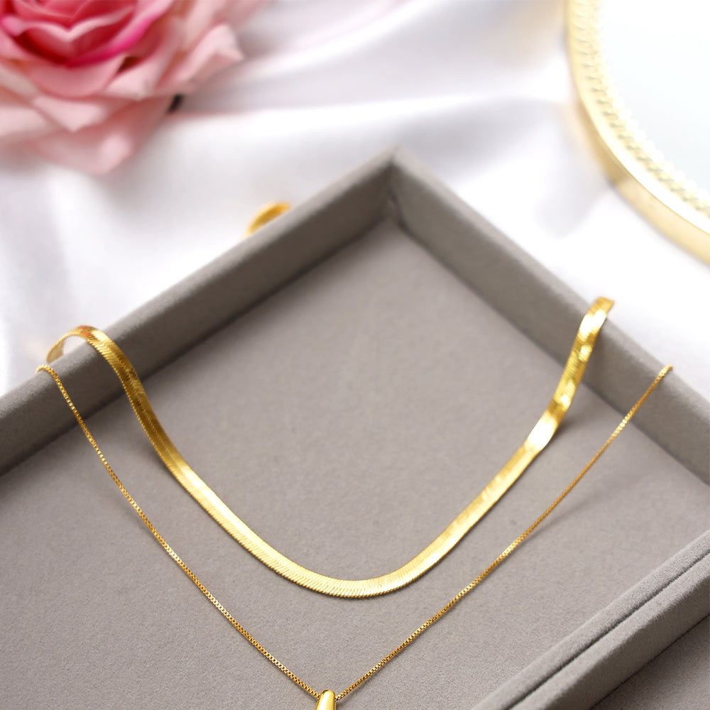 gold plated serpant chain