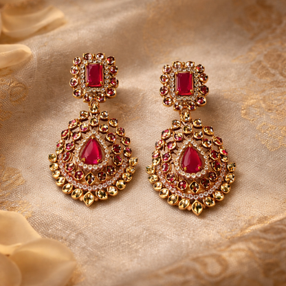 Ruhani Ruby Bridal Choker Set