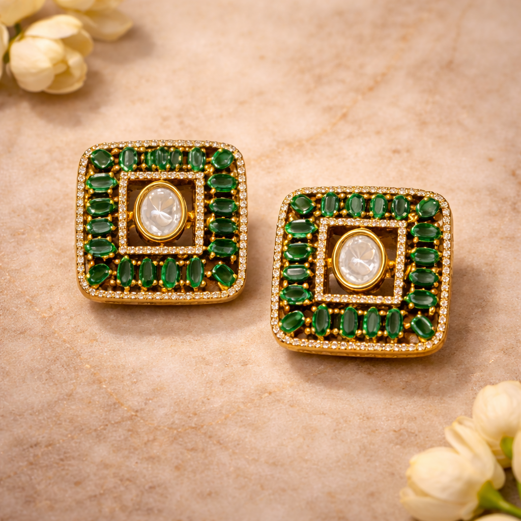 Emerald Noor Kundan Choker Set