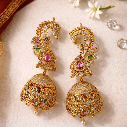 Meher Gul  Ear Cuff Jhumkas