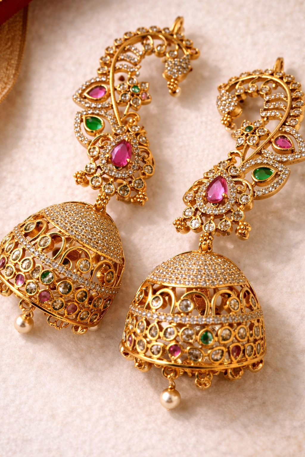 Meher Gul  Ear Cuff Jhumkas