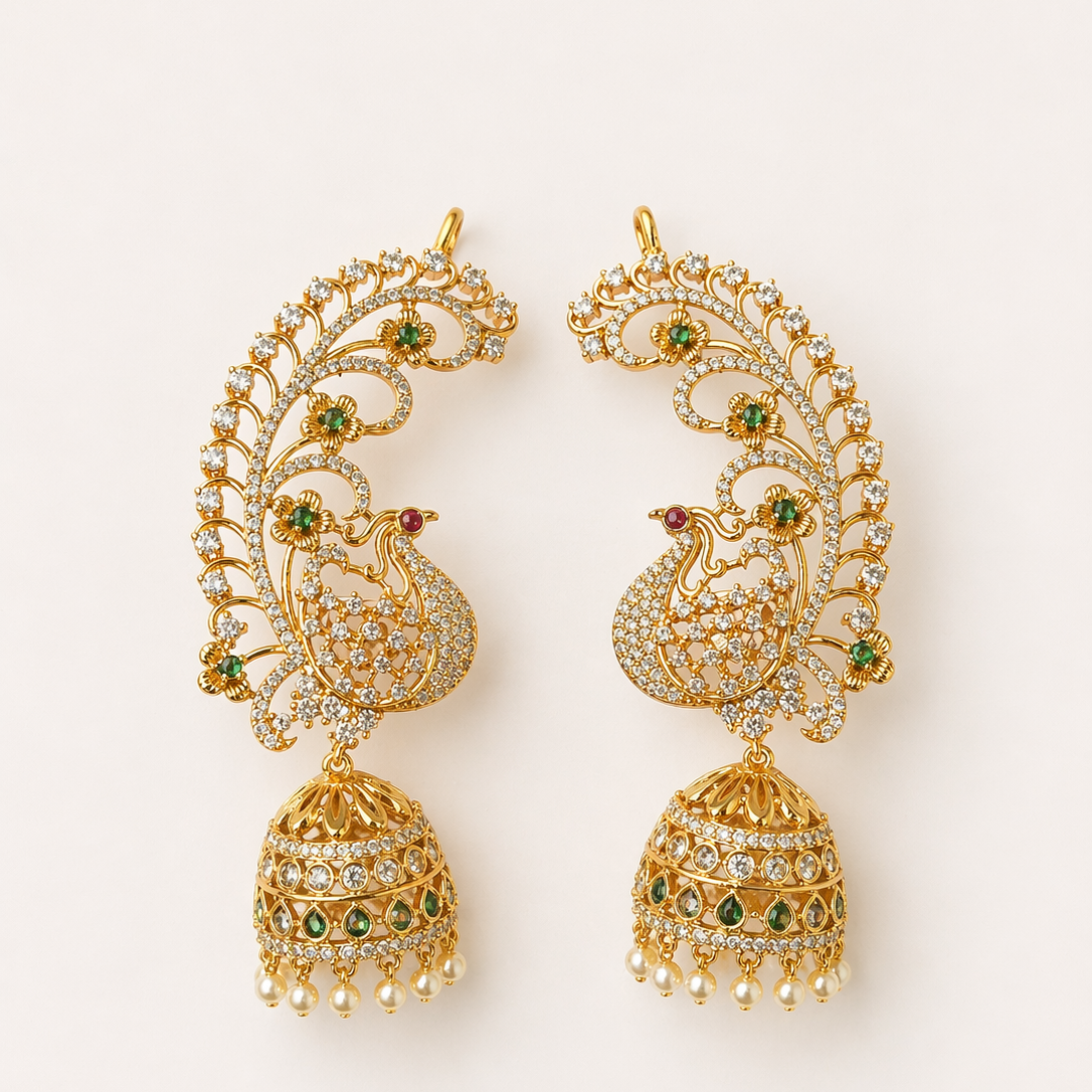 Mayura Noor  Ear Cuff Jhumkas