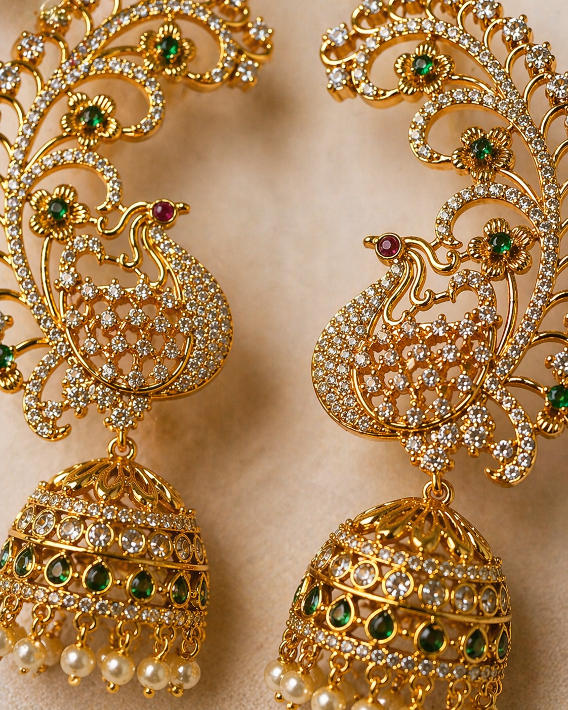 Mayura Noor  Ear Cuff Jhumkas