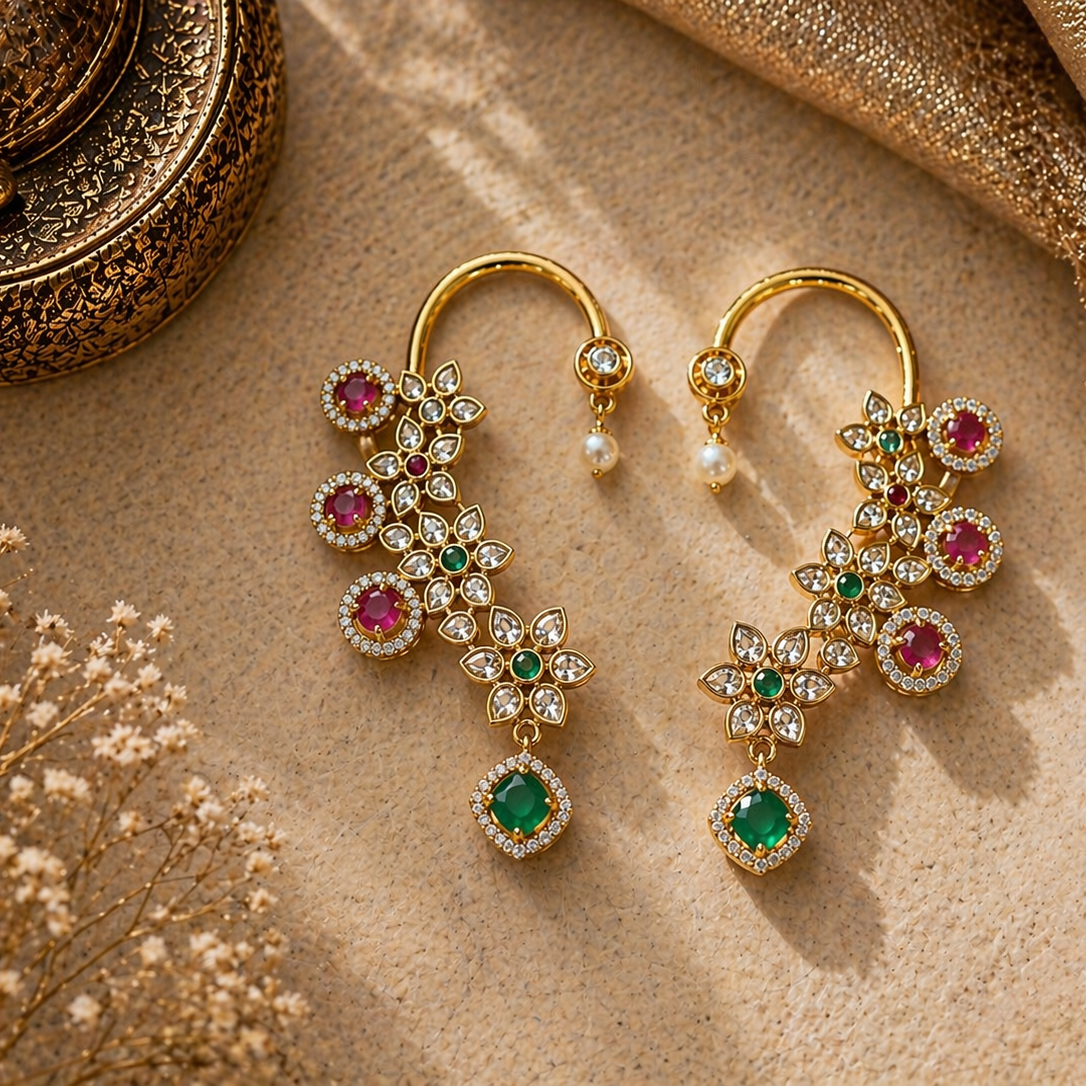 Zehra Bloom Ear Cuffs