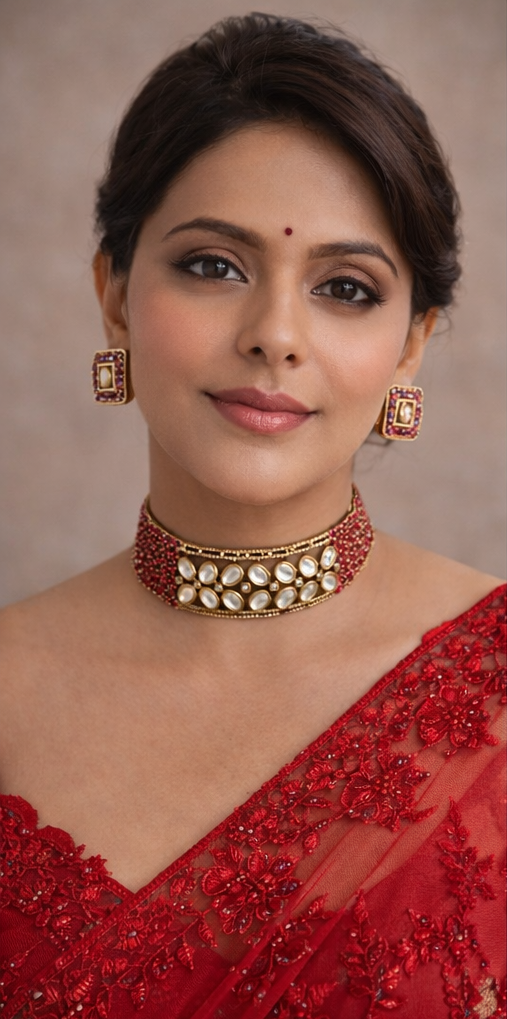 Ruby Noor Choker Set