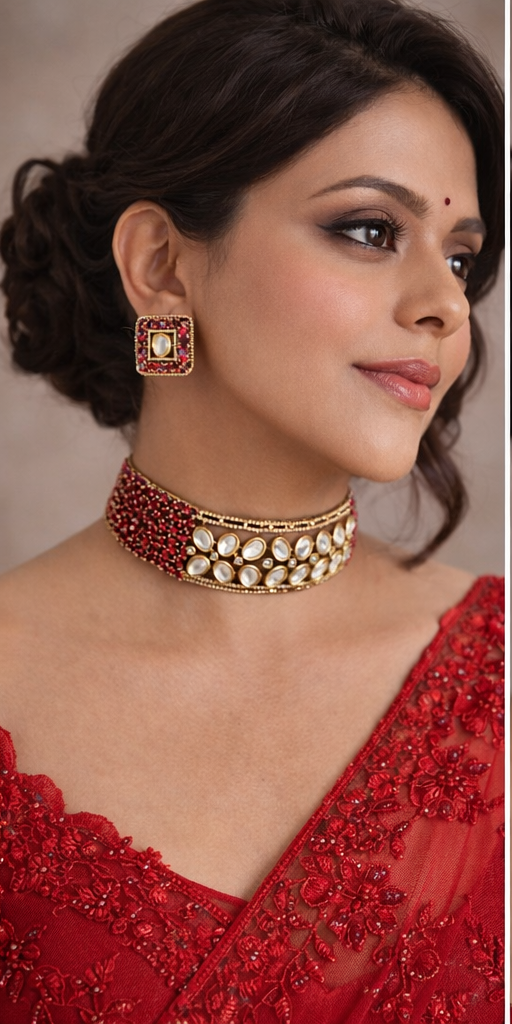 Ruby Noor Choker Set