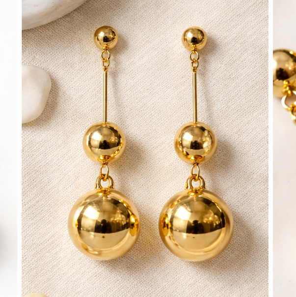 Golden Orbit Earring