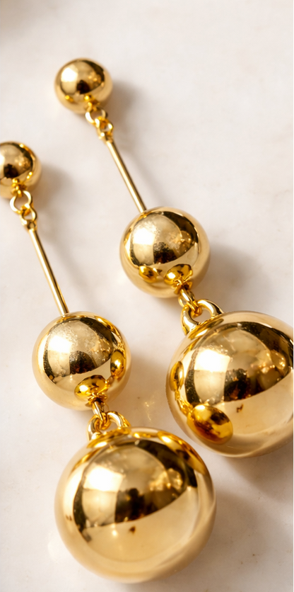 Golden Orbit Earring