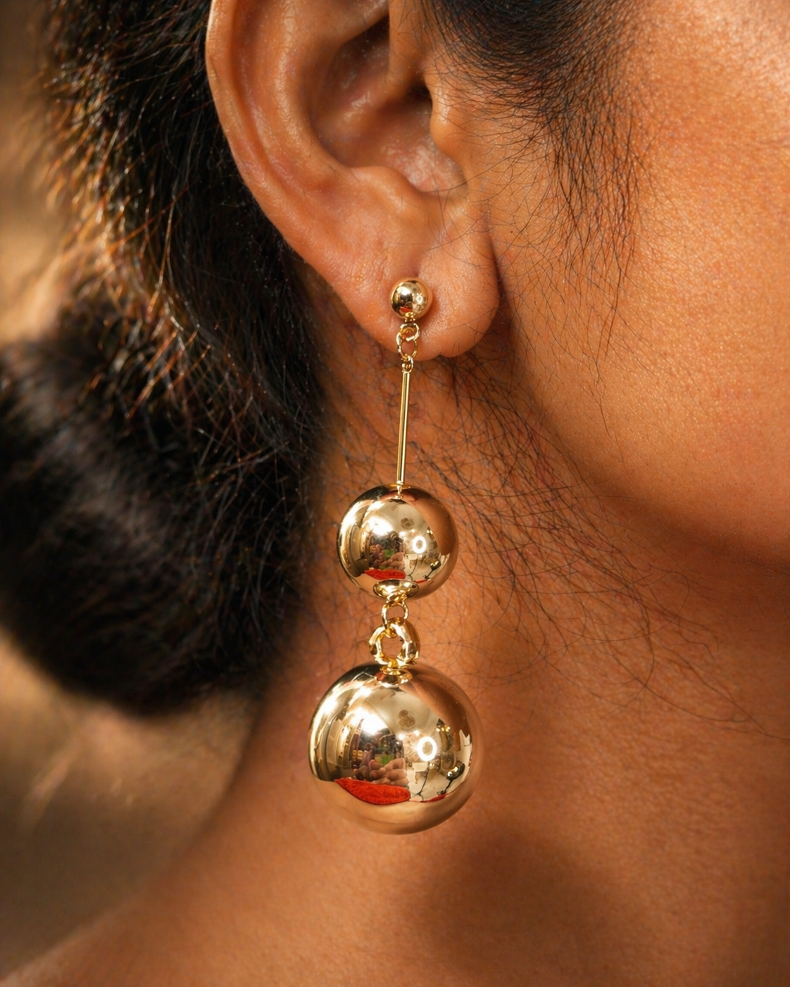 Golden Orbit Earring