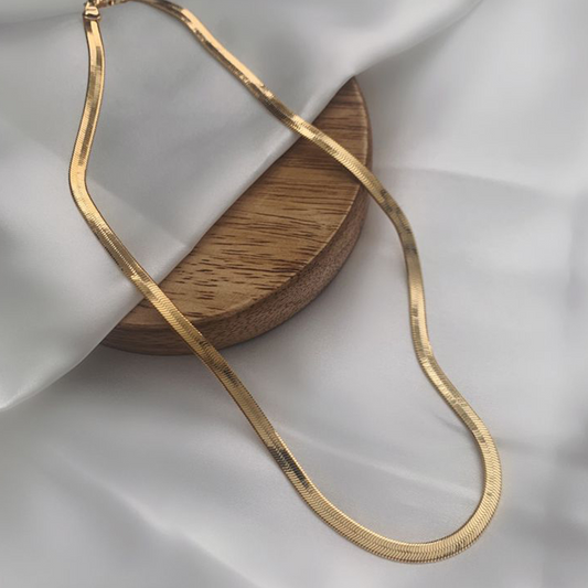 gold plated serpant chain